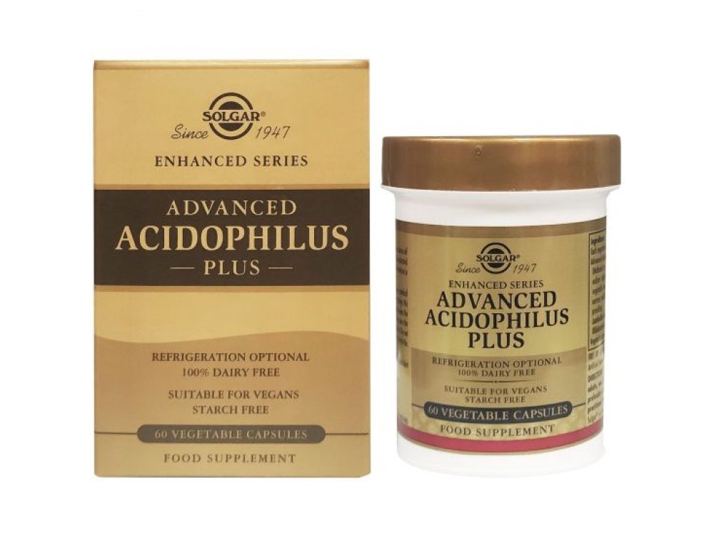 SOLGAR Advanced Acidophilus Plus, Προβιοτική Φόρμουλα (veg), 60caps