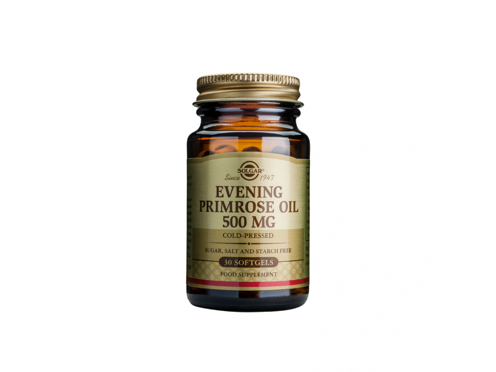 Solgar Evening Primrose Oil 500mg Συμπλήρωμα Διατροφής Ιδανικό για Γυναίκες για Αντιμετώπιση των Συμπτωμάτων κατά τις Περιόδους της Έμμηνου Ρύσης & της Εμμηνόπαυσης, 30softgels