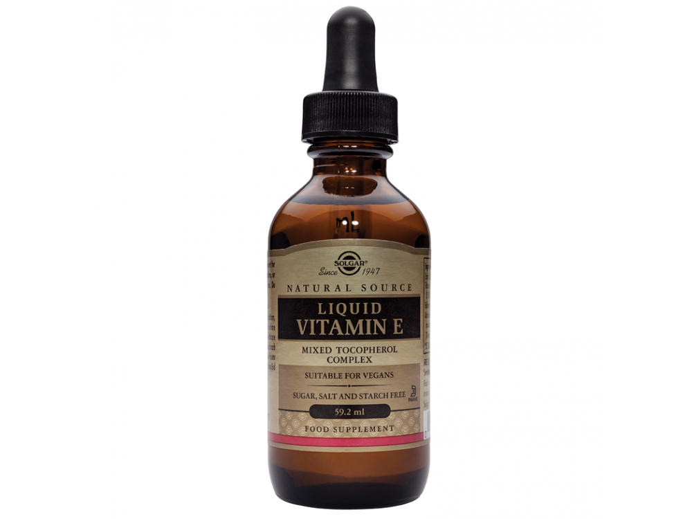 Solgar Vitamin E Liquid 20000IU Βιταμίνη Ε σε Υγρή Μορφή με Ισχυρή Αντιοξειδωτική Δράση, Συμβάλλει στην Υγεία του Ανοσοποιητικού Συστήματος - Ιδανική για Ουλές ή για Πρόληψη από Ραγάδες, 59.2ml