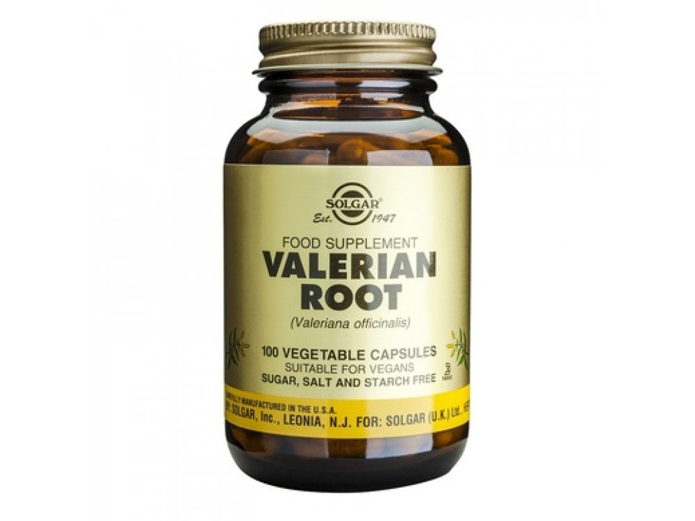 Solgar Valerian Root Συμπλήρωμα Διατροφής Βαλεριάνας που Συμβάλλει στην Αντιμετώπιση της Αϋπνίας - Παρουσιάζει Ηρεμιστικές, Χαλαρωτικές & Αντισπασμωδικές Ιδιότητες, 100veg.caps