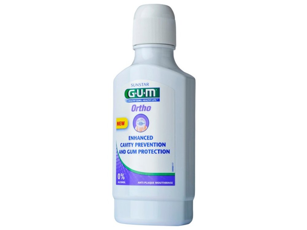 GUM Ortho Mouthrinse Ορθοδοντικό Στοματικό Διάλυμα, 300ml