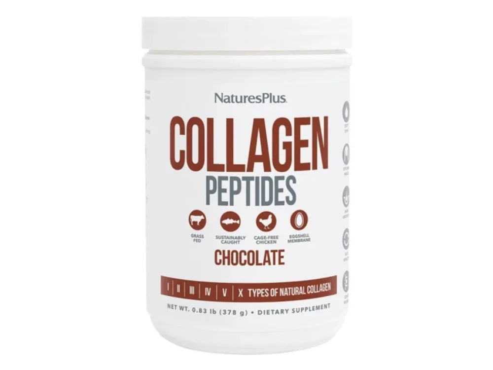 Natures Plus Collagen Peptides Powder Πεπτίδια Κολλαγόνου σε Σκόνη με Γεύση Σοκολάτα, 378g