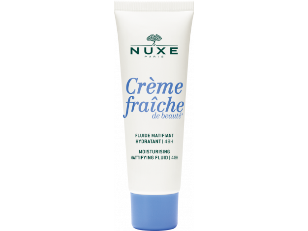 Nuxe Creme Fraiche de Beaute Moisturising Mattifying Fluid 48ωρη Ενυδατική Κρέμα Προσώπου Ελαφριάς Υφής με Ματ Αποτελέσματα, 50ml