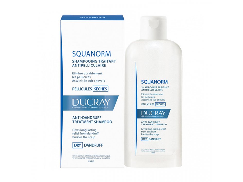 Ducray Shampooing Squanorm 200ml, Σαμπουάν Κατά της Ξηρής Πιτυρίδας