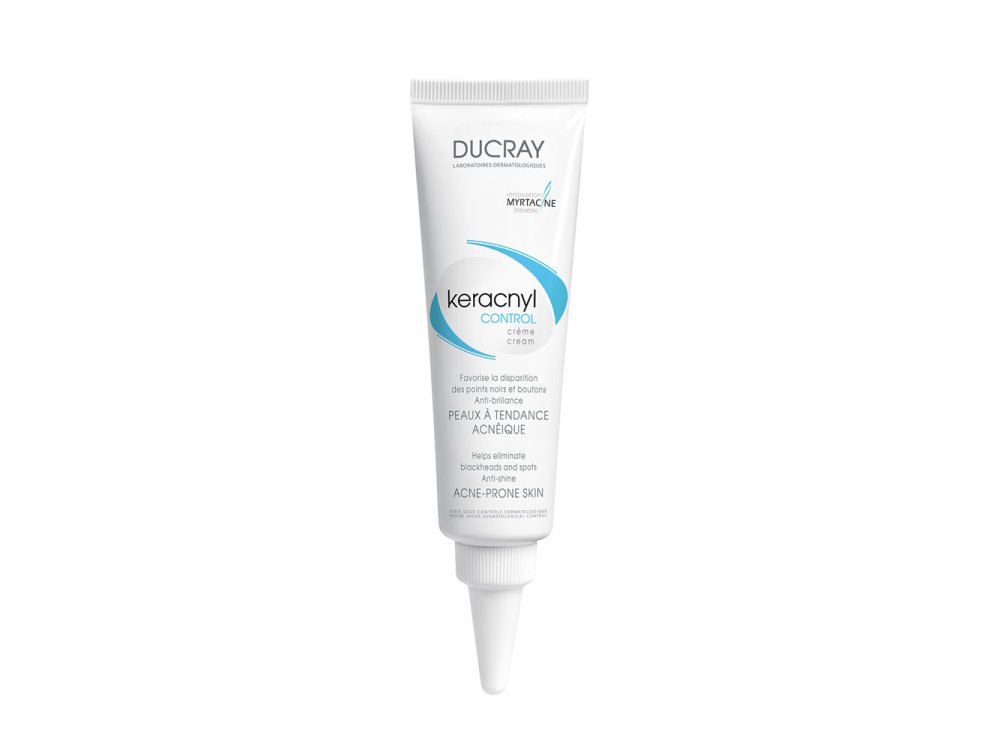 Ducray Keracnyl Control Creme, Κρέμα για Λιπαρό Δέρμα με Ατέλειες ( με ρύγχος) 30ml