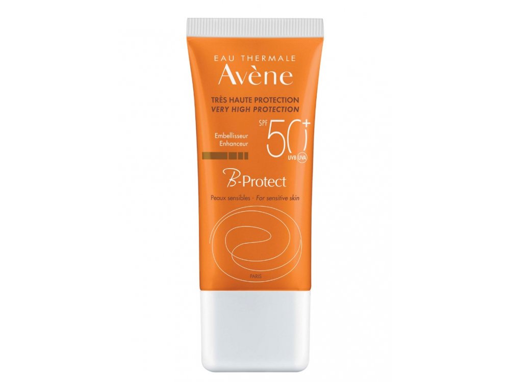 Avene Solaire B-Protect SPF50+, Αντηλιακή Κρέμα Προσώπου/Λαιμού με Διακριτικό Χρώμα για ευαίσθητο δέρμα, 30ml
