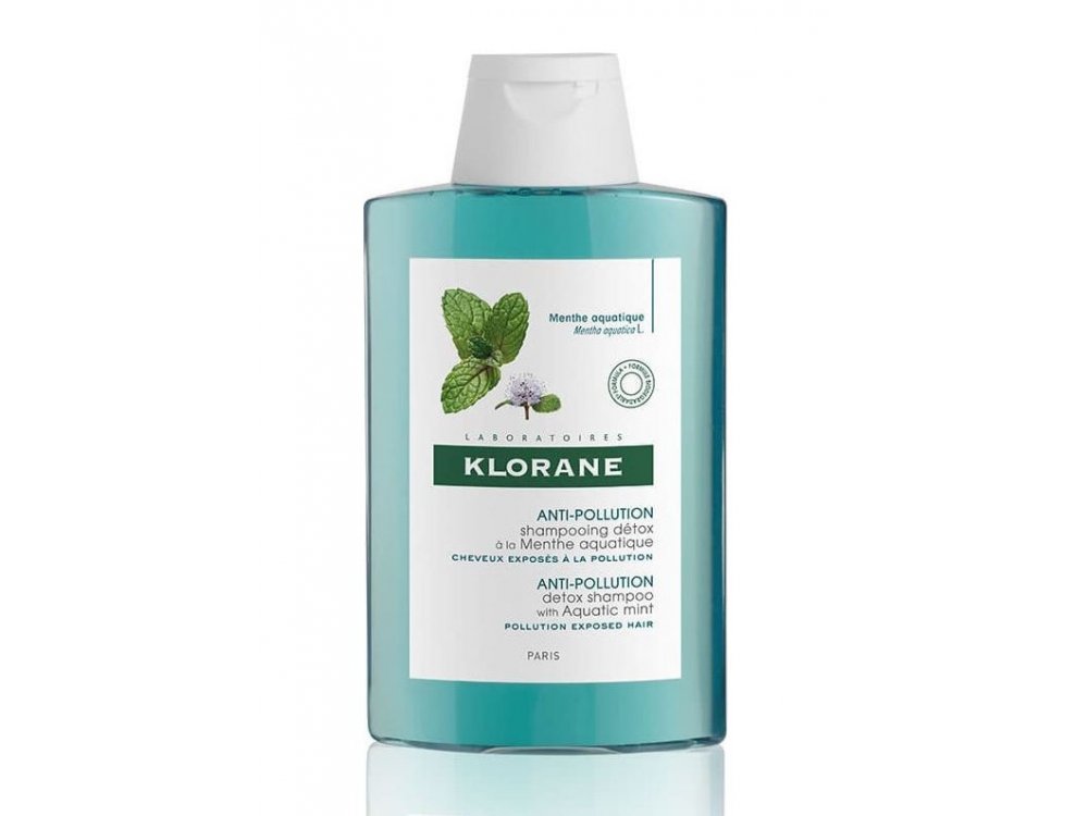 Klorane Anti-Pollution Shampooing Detox Menthe Aquatic, Σαμπουάν Αποτοξίνωσης με Υδάτινη Μέντα, 200ml