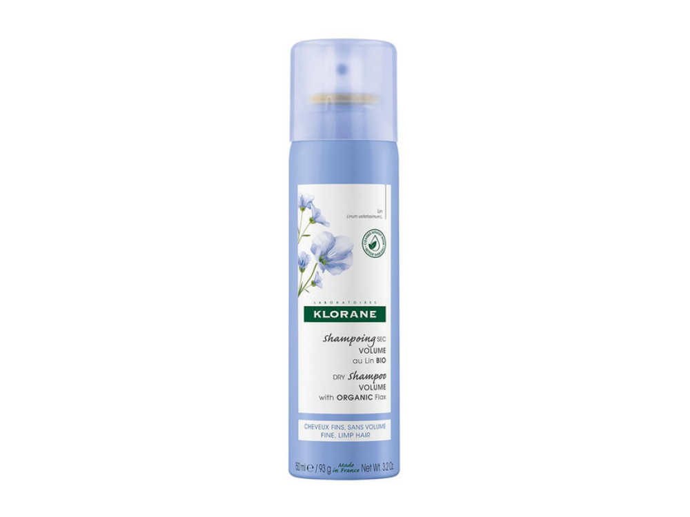 Klorane Linum Dry Shampoo Volume with Organic Flax, Ξηρό Σαμπουάν για Όγκο με Ίνες Βιολογικού Λιναριού, 150ml