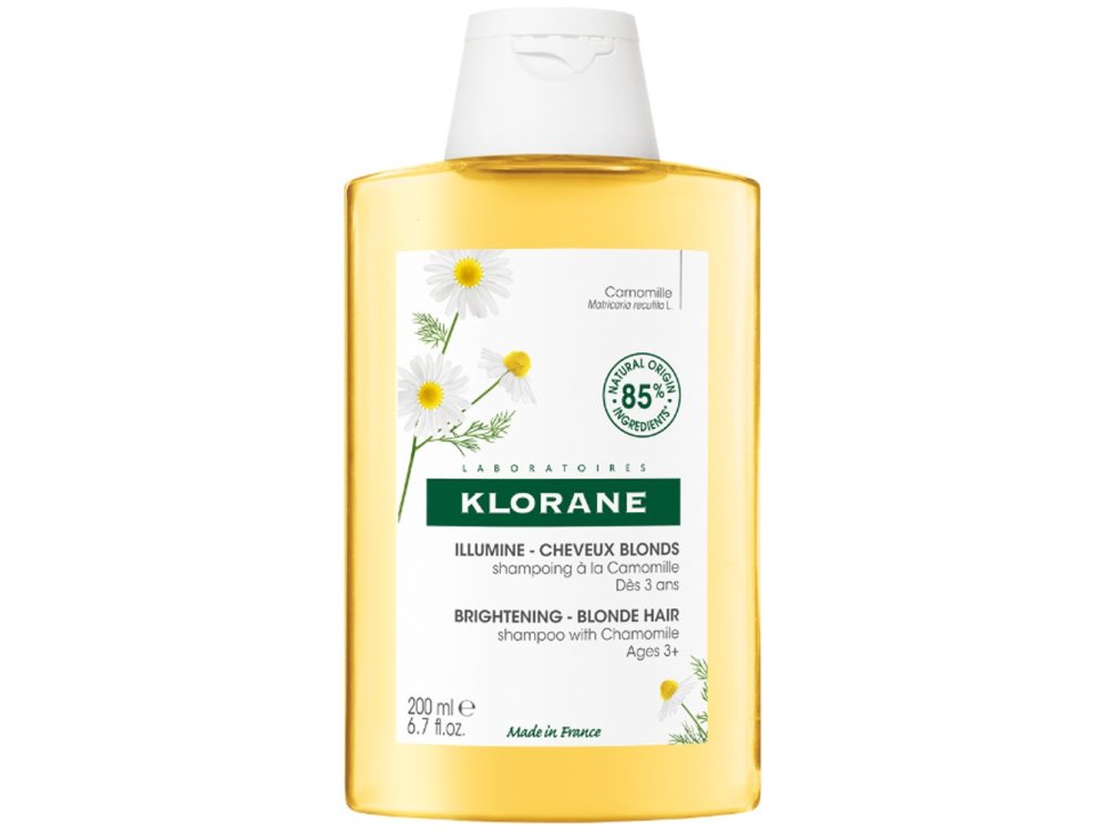 Klorane Camomille Brightening Blonde Hair Shampoo, Σαμπουάν για Ξανθιές Ανταύγειες με Χαμομήλι, 200ml