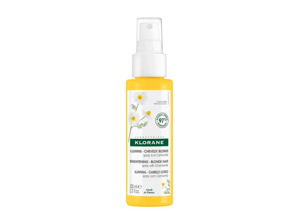 KLORANE Chamomile Sun Lightening Spray, Σπρέι Μαλλιών Για Ξανθές και Λαμπερές Ανταύγειες με Χαμομήλι & Ξύδι, 100ml