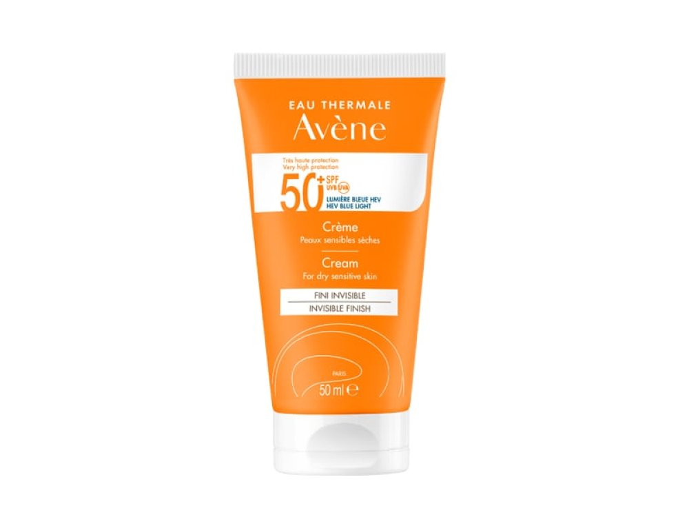 Avene Soins Solaire Cream SPF50+, Αντηλιακή Κρέμα Προσώπου Πολύ Υψηλής Προστασίας  για Ξηρό & Πολύ Ξηρό Δέρμα, 50ml