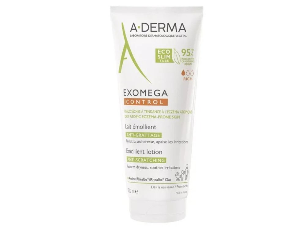 A-Derma Exomega Control Emollient Lotion Μαλακτικό Γαλάκτωμα, 200ml
