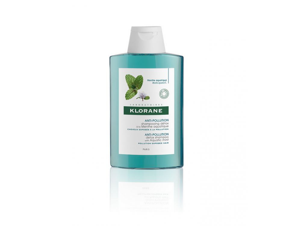 Klorane Anti-Pollution Shampooing Detox Menthe Aquatic, Σαμπουάν Αποτοξίνωσης με Υδάτινη Μέντα, 200ml