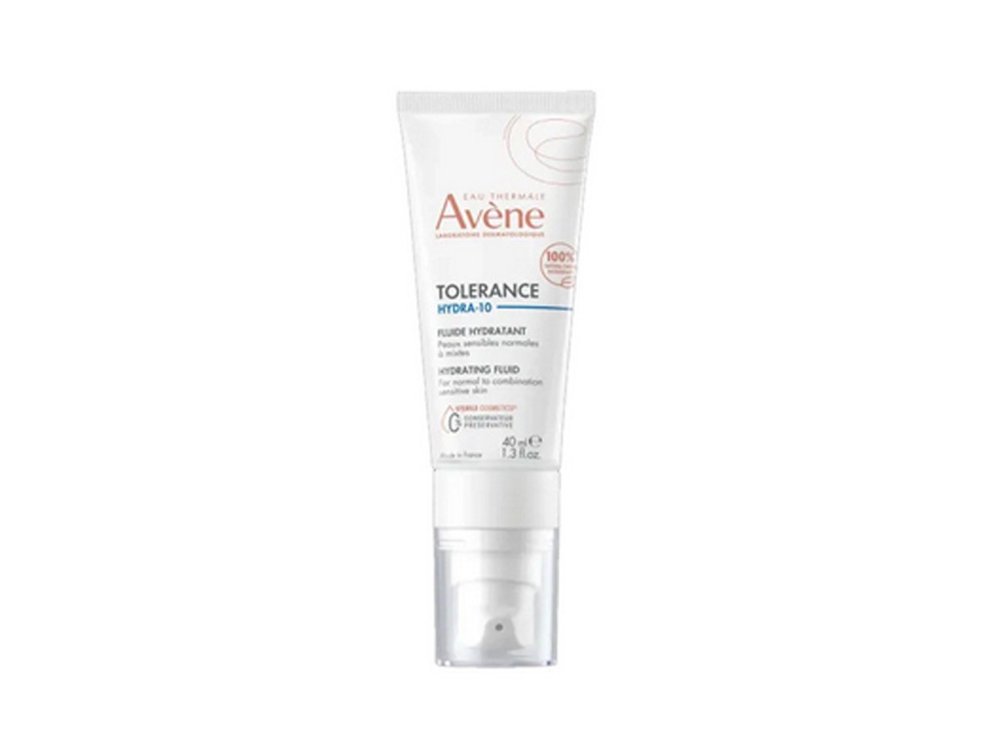 Avene Tolerance Hydra-10 Fluide Hydratant, Ενυδατική Κρέμα Προσώπου Ελαφριάς Υφής Για Ευαίσθητο & Αφυδατωμένο Δέρμα, 40ml