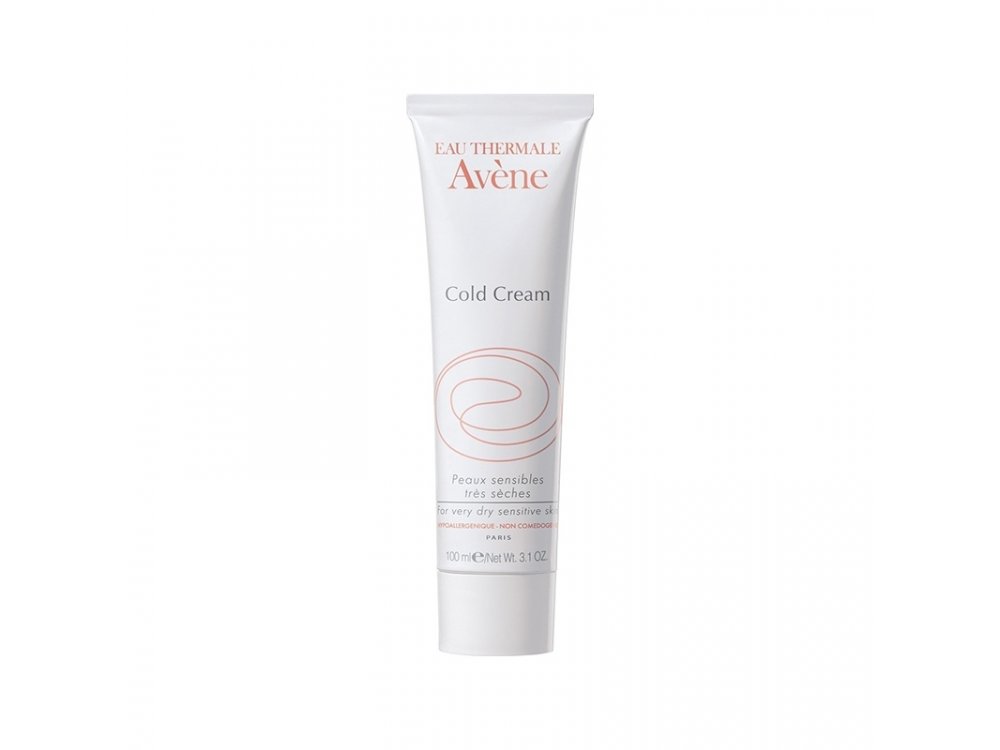 Avene Cold Cream Κρέμα για Ευαίσθητο & Ξηρό Δέρμα, 100ml.  Θρέφει, ενυδατώνει και προστατεύει το δέρμα σας, προσφέροντας εξαιρετική άνεση αμέσως μετά την εφαρμογή.