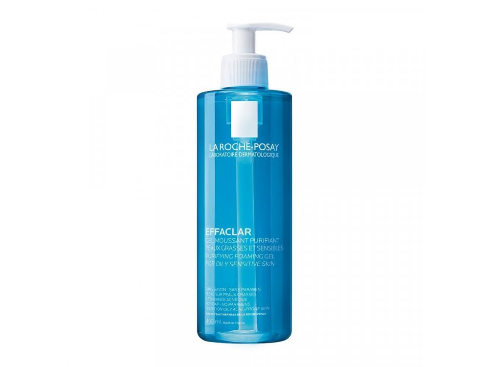 La Roche Posay Effaclar Foaming Gel Oily Sensitive Skin, Τζελ Καθαρισμού για Λιπαρό & Ευαίσθητο Δέρμα, 400ml
