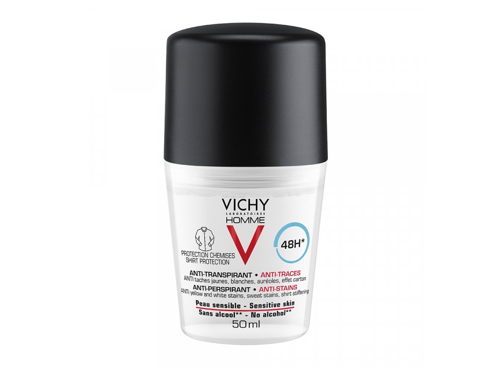 VICHY HOMME ANTI- STAINS 48H