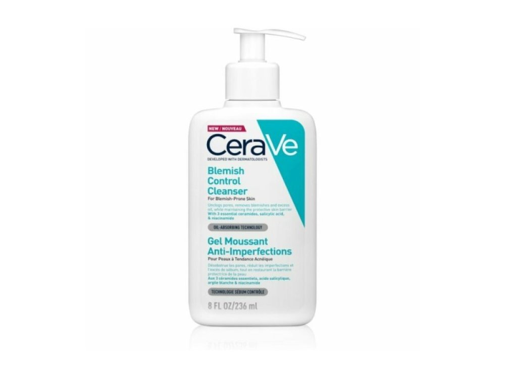CeraVe Blemish Control Face Cleanser Τζελ Καθαρισμού Προσώπου για Επιδερμίδες με Ατέλειες, 236ml