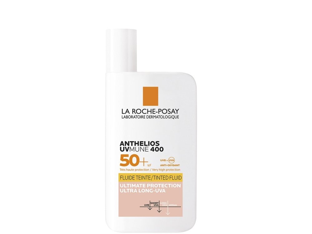La Roche Posay Anthelios UNMune SPF50+ 400 Fluide Invisible with color, Αντηλιακή Κρέμα Προσώπου Με Χρώμα, 50ml