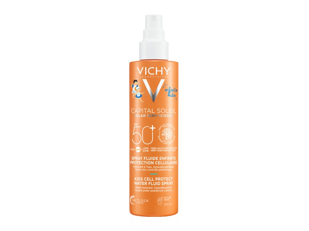 Vichy Capital Soleil Weter Fluid Spray Παιδικό Αντηλιακό SPF50+ 200ml