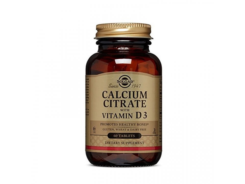 CALCIUM CITRATE WITH VITAMIN D tablets: 1 ταμπλέτα παρέχει: Ασβέστιο (ως κιτρικό) 250mg Βιταμίνη D (150IU) (εργοκαλσιφερόλη) 3,75μg