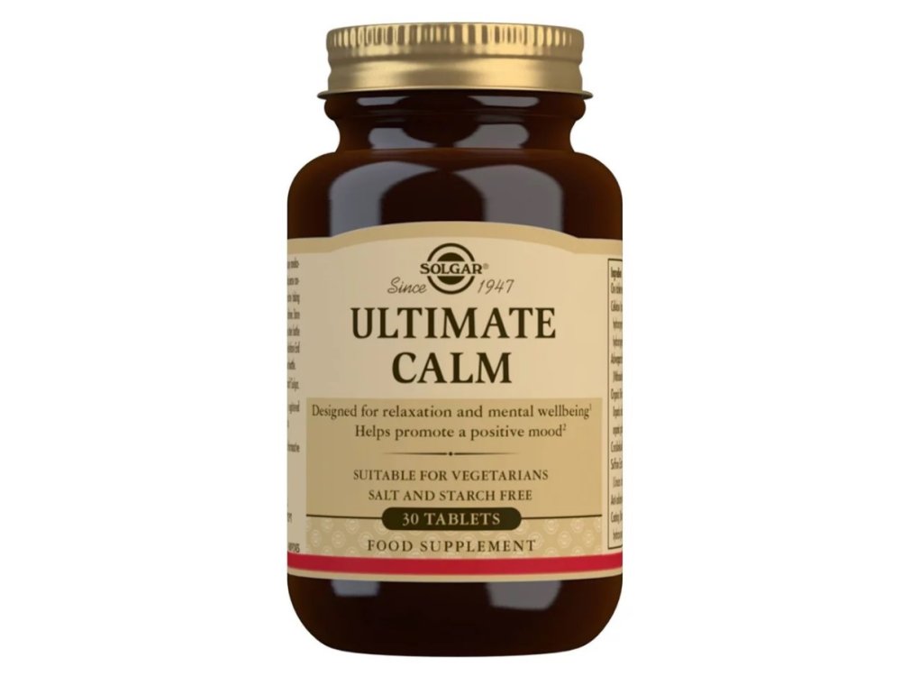 Solgar Ultimate Calm Συμπλήρωμα Διατροφής Για Τη Μείωση Των Επιπέδων Του Άγχους, 30 tabs