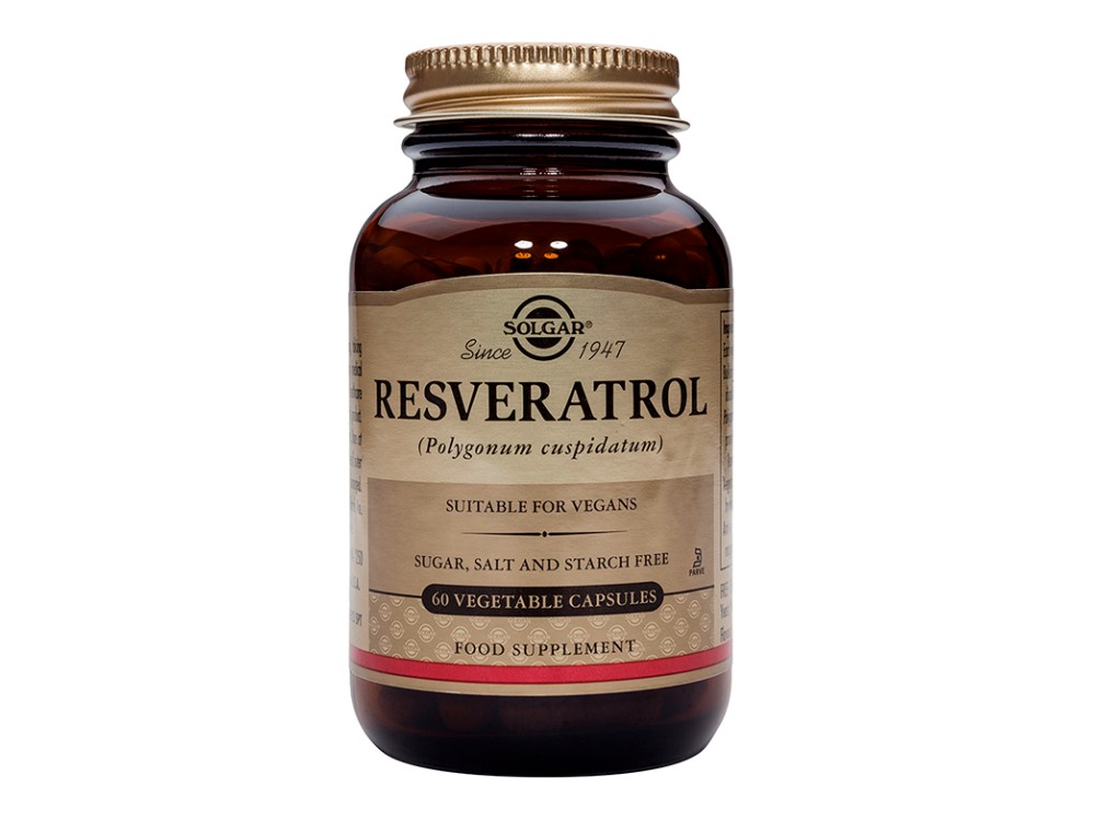 Solgar Resveratrol 100mg, Αντιοξειδωτική Δράση για Αντιγήρανση και Καρδιαγγειακό Σύστημα, 60caps(veg)