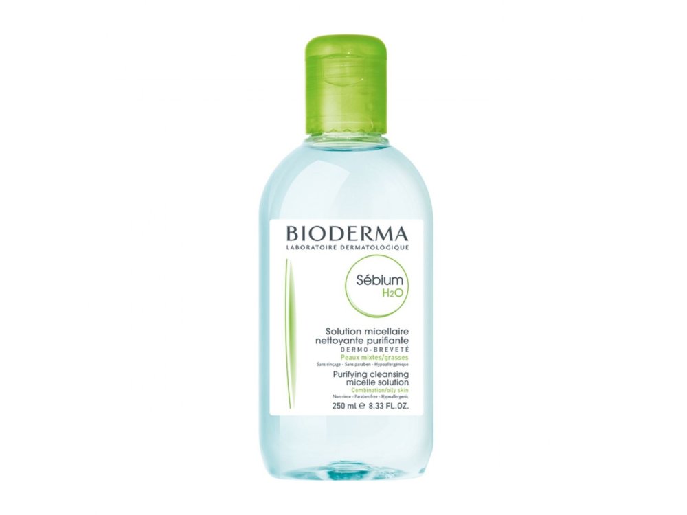 Bioderma Sebium H2O Δερματολογικό Νερό Καθαρισμού Micellaire Απομακρύνει Μακιγιάζ & Ρύπους Μεικτό/Λιπαρό ή με Τάση Ακμής Δέρμα, 250ml