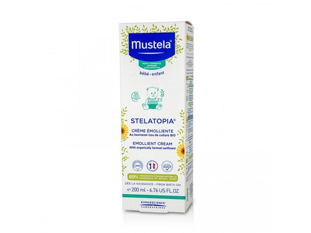 Mustela Stelatopia Emollient Cream, Μαλακτική Κρέμα, 200 ml