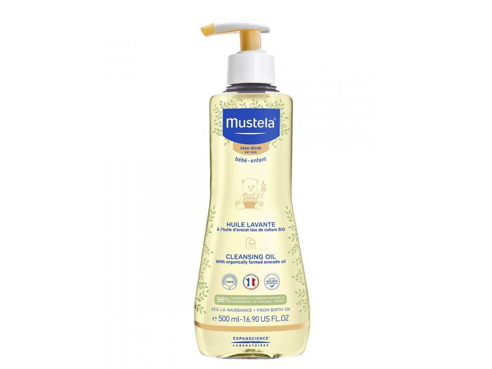 Mustela Stelatopia Cleansing Oil, Λάδι Καθαρισμού, 500ml