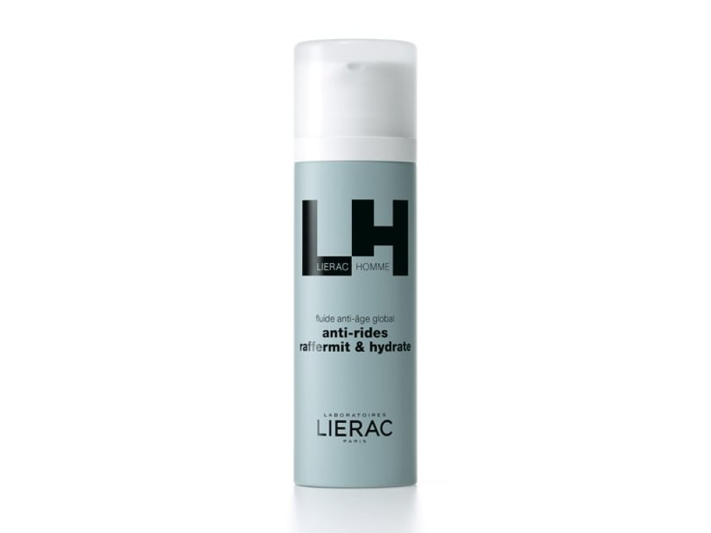 Lierac Homme Anti-Rides Raffermit & Hydrate Global, Λεπτόρρευστη Κρέμα για Ολοκληρωμένη Αντιγήρανση, 50ml