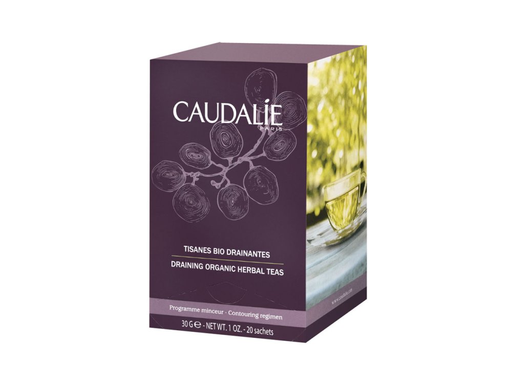 Caudalie Draining Herbal Tea, Τσάι για Αποτοξίνωση του Οργανισμού, 20sachets