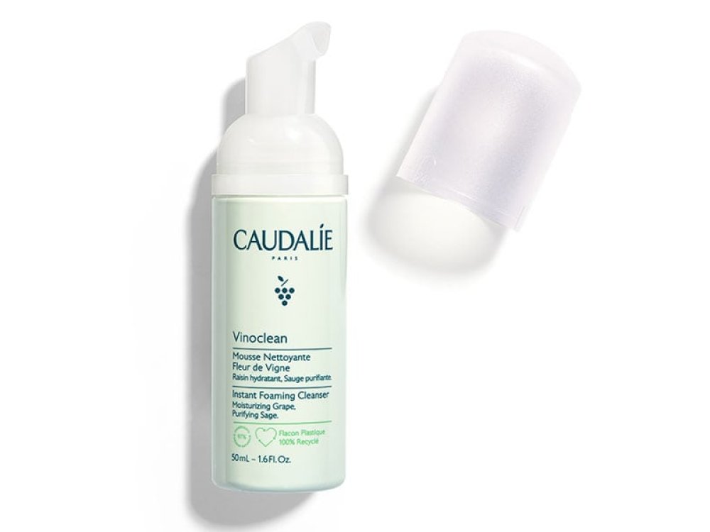 Caudalie Vinoclean Instant Foaming Cleanser, Απαλός Αφρός Καθαρισμού Προσώπου, 50ml