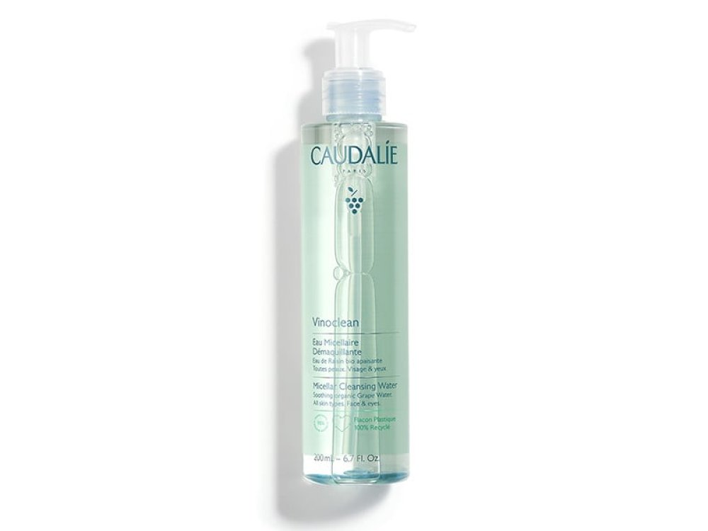 Caudalie Vinoclean Micellar Cleansing Water, Νερό Καθαρισμού & Ντεμακιγιάζ  Προσώπου & Ματιών, 200ml