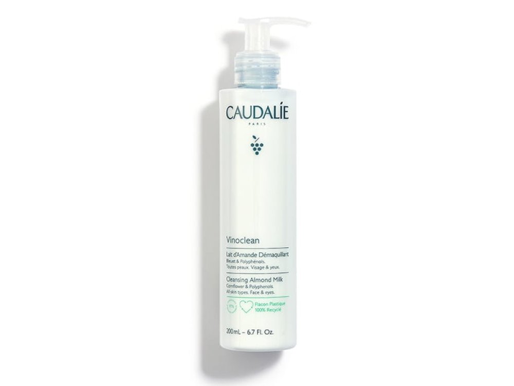 Caudalie Vinoclean Cleansing Almond Milk, Θρεπτικό & Καταπραϋντικό Γαλάκτωμα Καθαρισμού & Ντεμακιγιάζ Προσώπου, 200ml