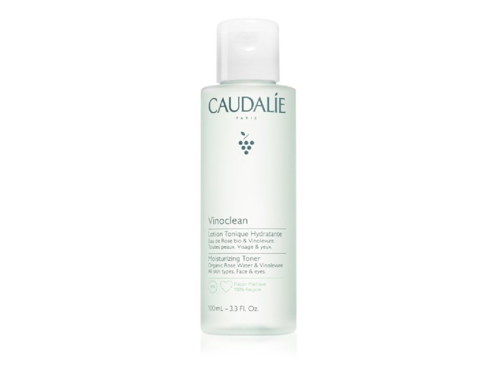 Caudalie Vinoclean Moisturizing Toner, Ενυδατική, Τονωτική & Καταπραϋντική Λοσιόν Ντεμακιγιάζ Προσώπου & Ματιών, 100ml