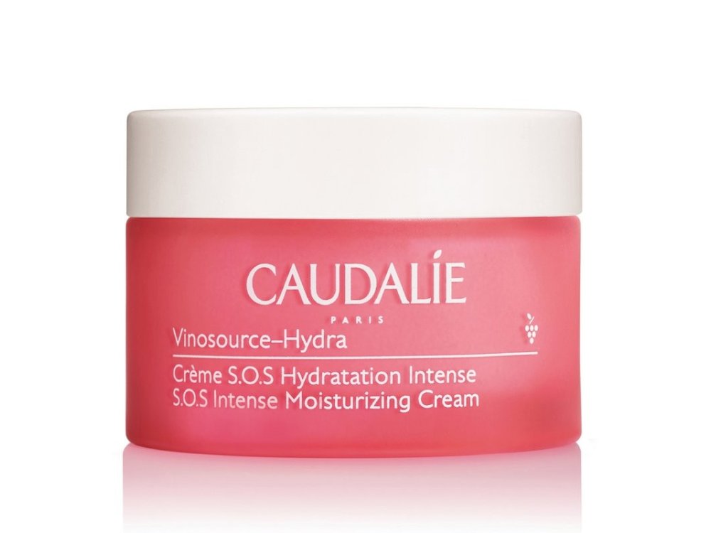 Caudalie Vinosource-Hydra S.O.S Intense Moisturizing Cream, Κρέμα Εντατικής Ενυδάτωσης Προσώπου για Κανονικές - Ξηρές Επιδερμίδες, 50ml