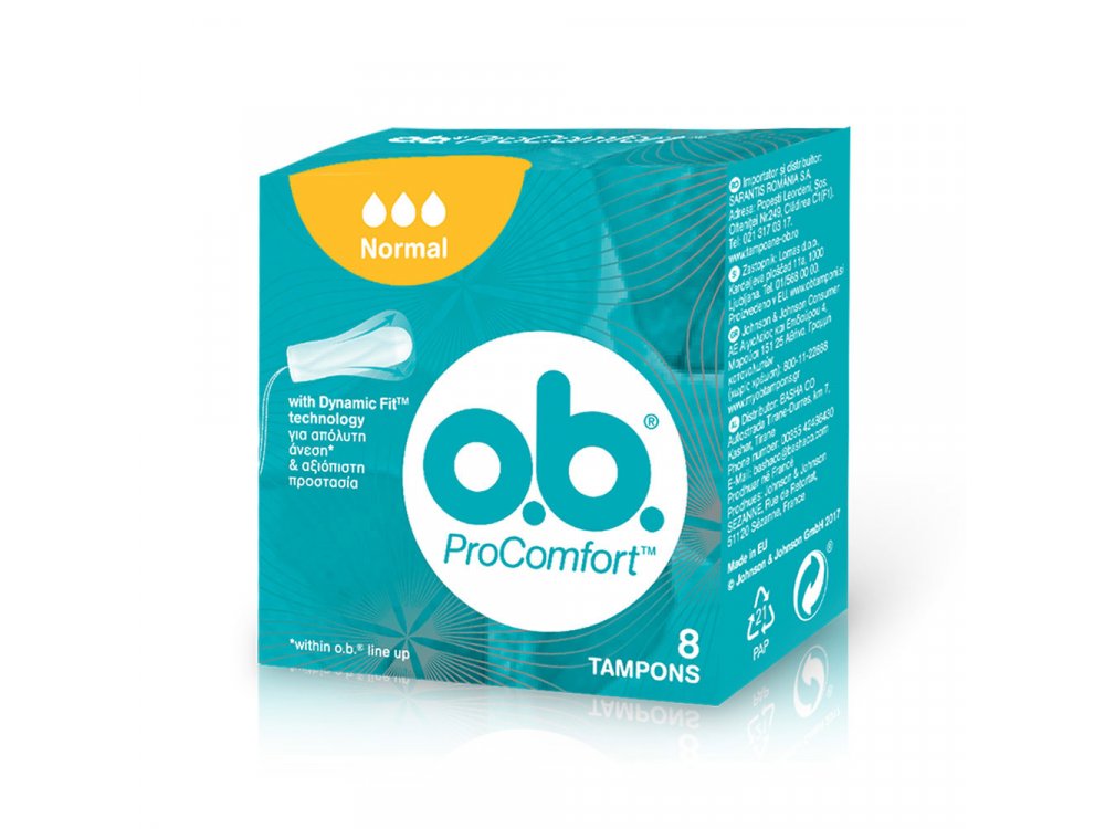 O.B. ProComfort Ταμπόν Normal 8 τμχ.
