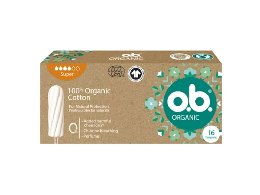 OB Organic Super Ταμπόν για Μεγάλη Ροή, 16τεμ