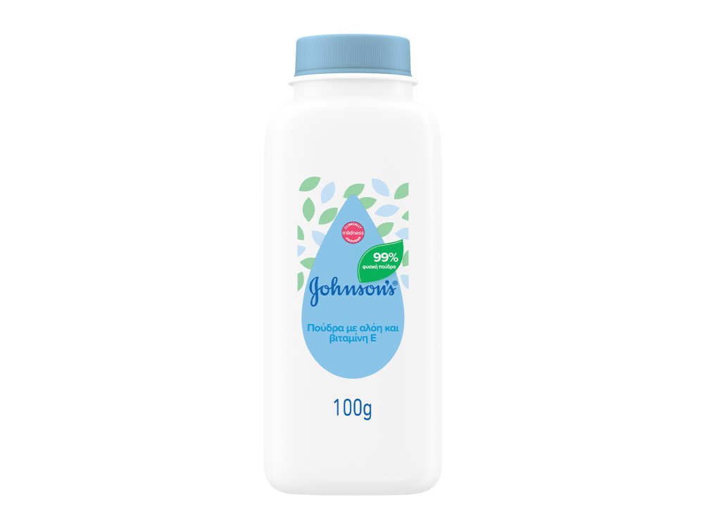Johnson?s Baby Powder Aloe & Vit Ε Πούδρα Για Βρέφη, 100gr