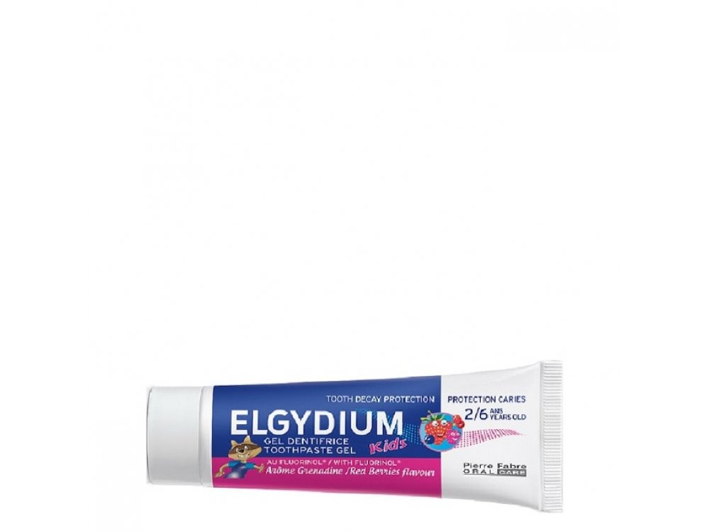Elgydium Kids1000 ppm 2y+ Red Berries, Παιδική Οδοντόκρεμα με Γεύση Κόκκινων Φρούτων, 50ml