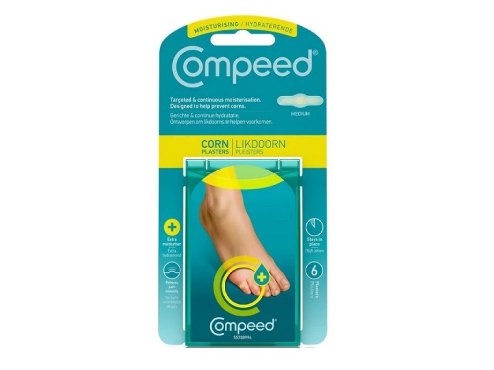 Compeed Callifughi Cerotti Gel, Επιθέματα με Ενυδατικό Τζελ για Κάλους Medium, 6τμχ