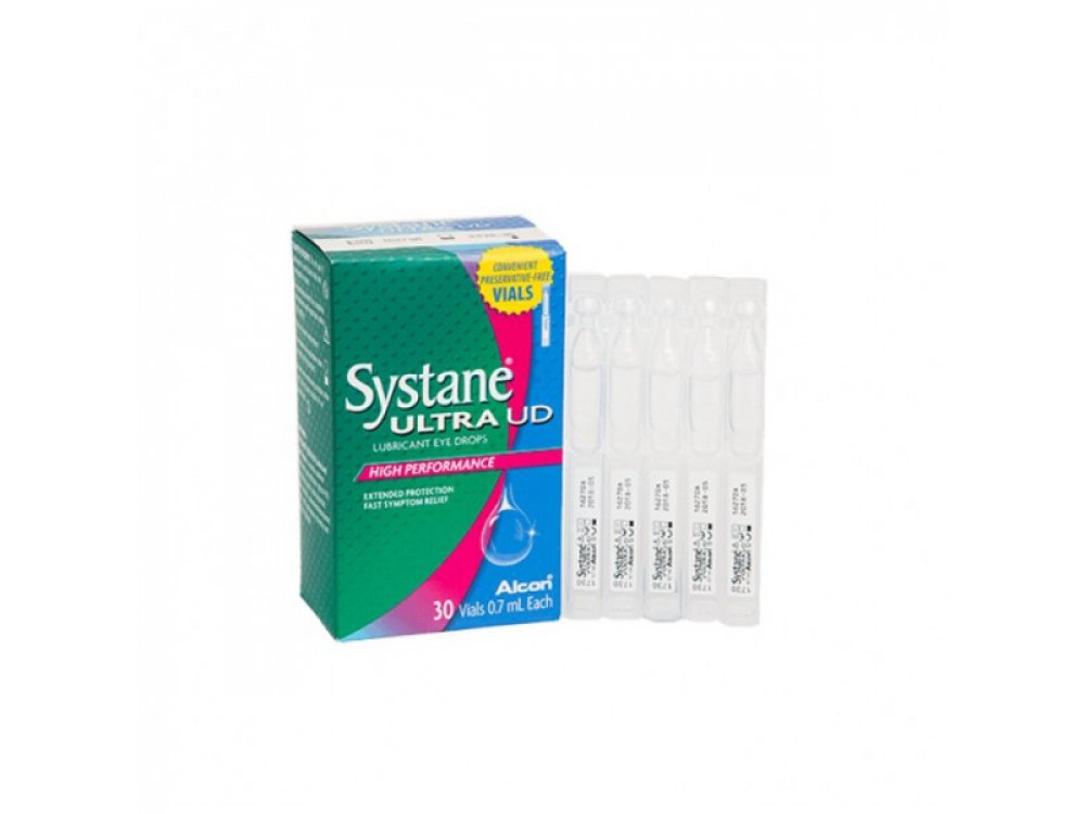 Alcon Systane Ultra UD Λιπαντικές Οφθαλμικές Σταγόνες, 30 x 0.7 ml