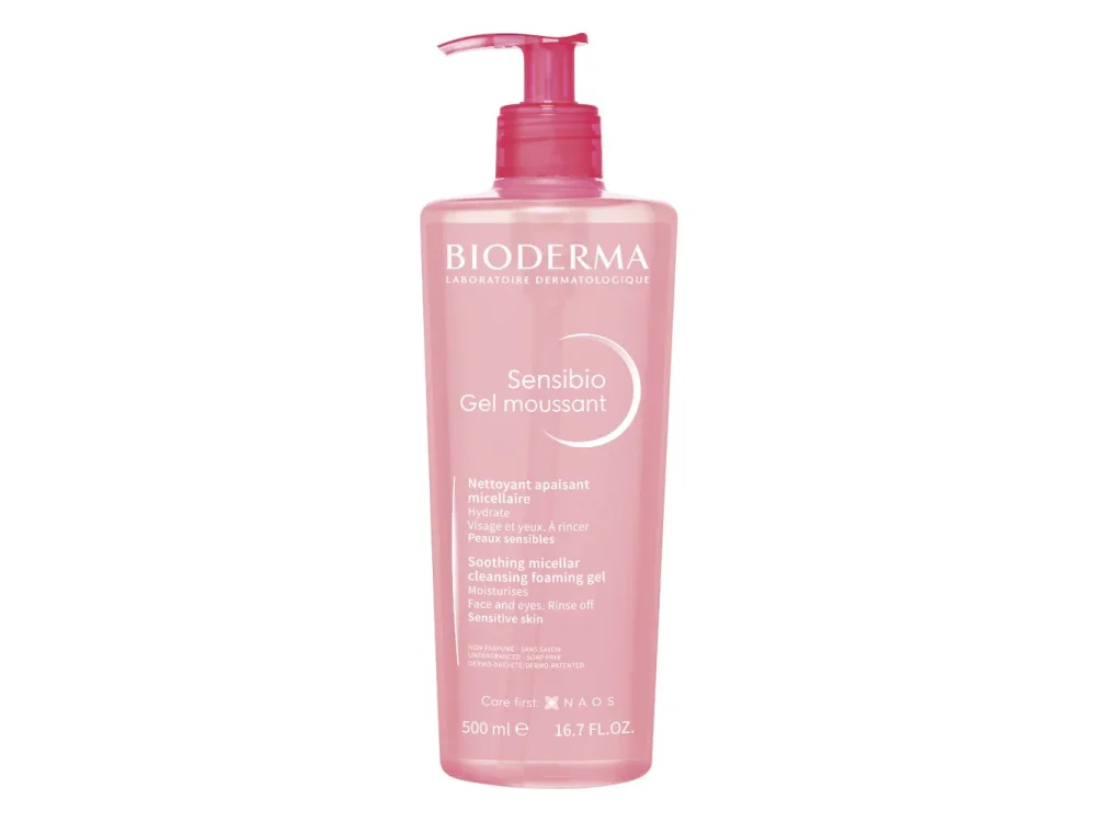 Bioderma Sensibio Gel Moussant Απαλό Τζελ Καθαρισμού & Αφαίρεσης Μακιγιάζ για Ευαίσθητο Δέρμα, 500ml