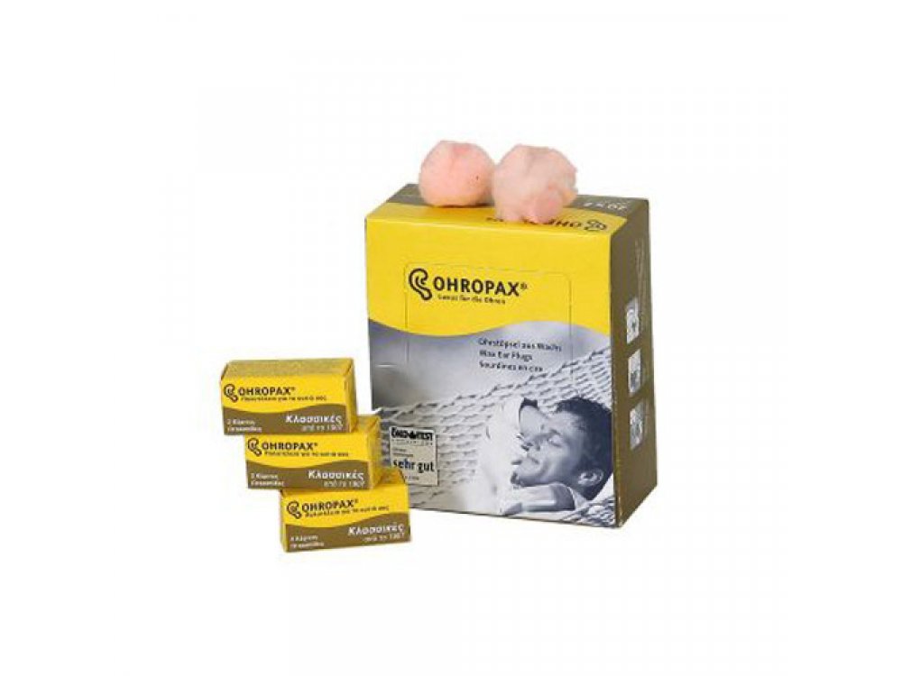 OHROPAX 2 ΚΕΡΙΝΕΣ ΩΤΟΑΣΠΙΔΕΣ
