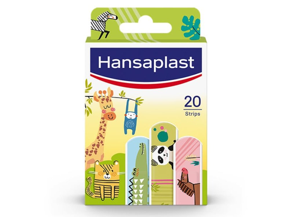 Hansaplast Kids Animals, Επιθέματα Παιδικά με Ζωάκια, 20τμχ