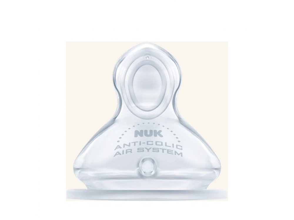 Nuk First Choice+ Θηλή Σιλικόνης 6m+ Μέγεθος 2 (Medium), με Βαλβίδα για Γάλα, 1 τεμάχιο