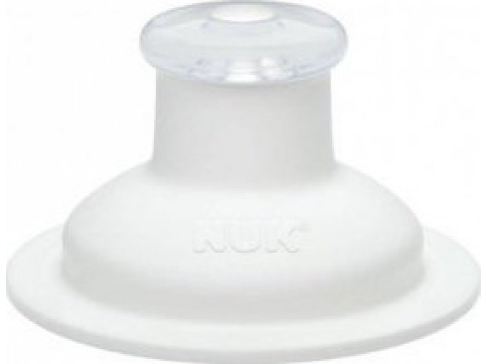 Nuk Push-Pull Καπάκι (10.255.252) Λευκό Σιλικόνης, 36m+ 1τμχ