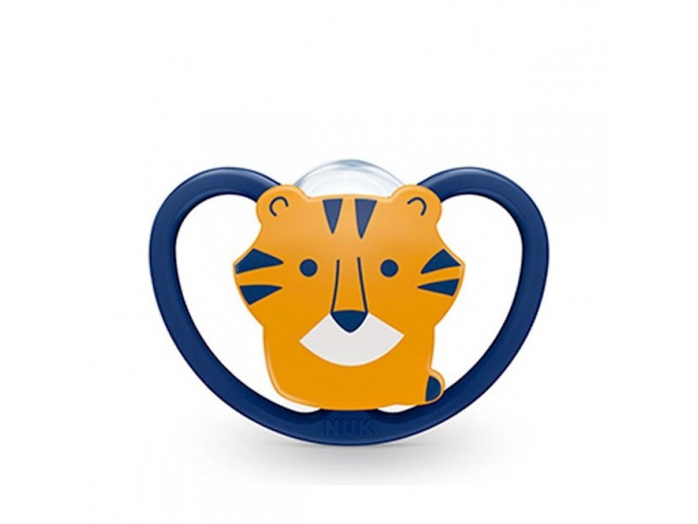 Nuk Space 0-6m (10.730.331) Πιπίλα Σιλικόνης Τίγρης 1τμχ