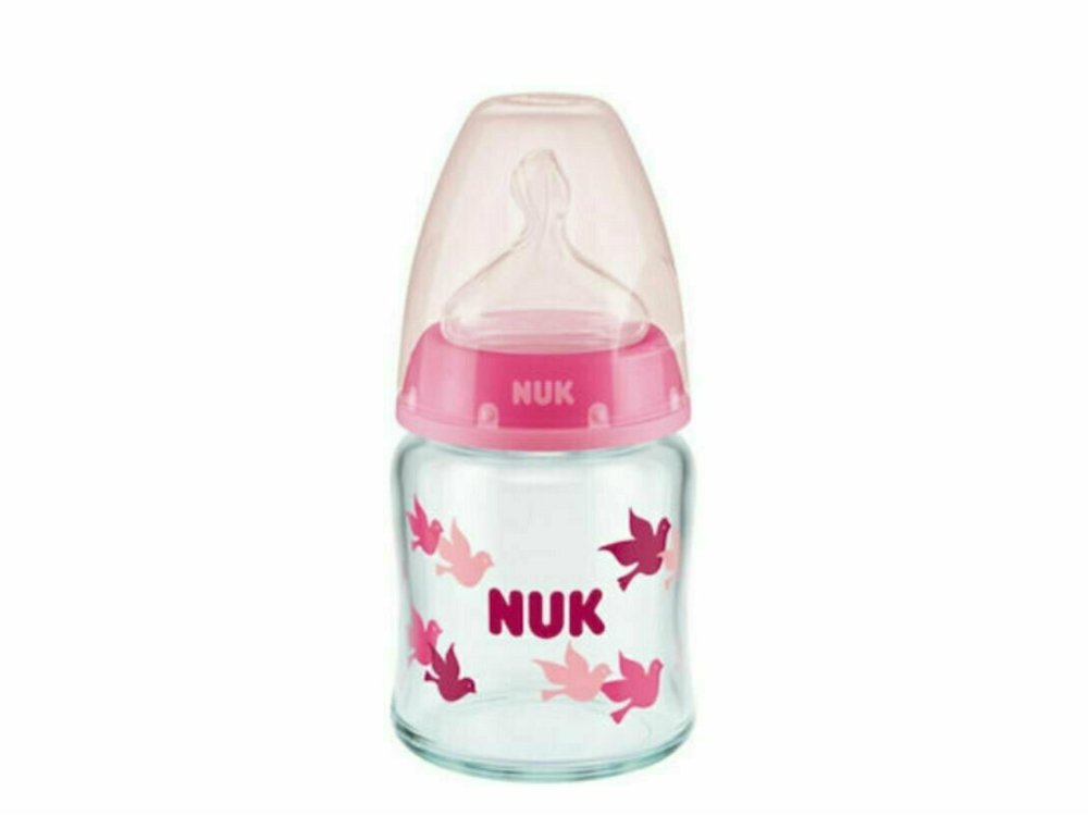 Nuk First Choice Plus Temperature Control, Μπιμπερό Κατά των Κολικών με Θηλή Σιλικόνης 0-6m Γαλάζιο, 120ml